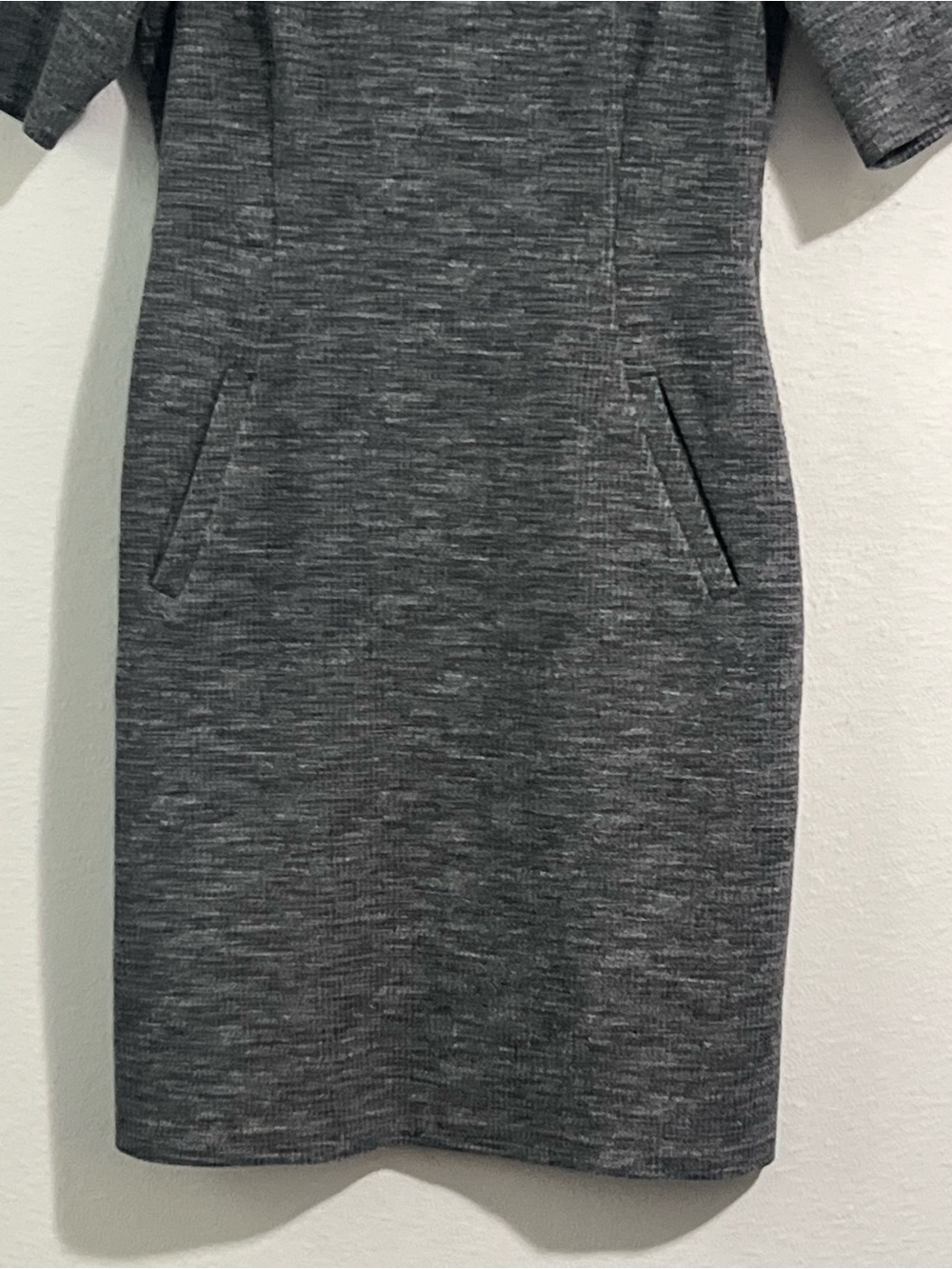 Lands' End‎ Heather Gray Midi Sheath Dress, Sizw 14T - Picture 5 of 8